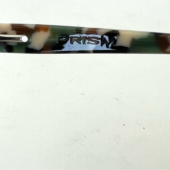 PRISM Italy Mirror Gray Lenses Cat Eye Camouflage Frame Acetate Sunglasses - Picture 11 of 13